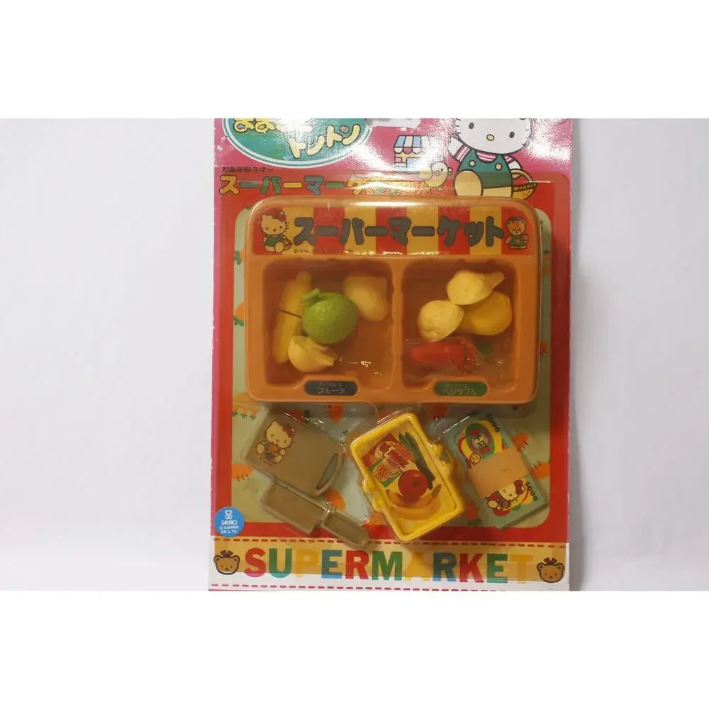 1992 Sanrio Japan Hello Kitty Supermarket Small Playset in Box ~ 260826-WH 1308